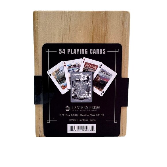 Playing Cards by Lantern Press "Protect Our National Parks" in Wooden Box - Picture 6 of 11